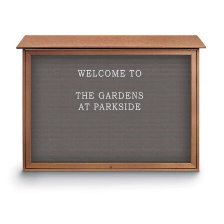 United Visual Products Indoor Enclosed Combo Board, 42"x32", White Frame/Grey & Cloud UVCB4232W-GREY-CLOUD